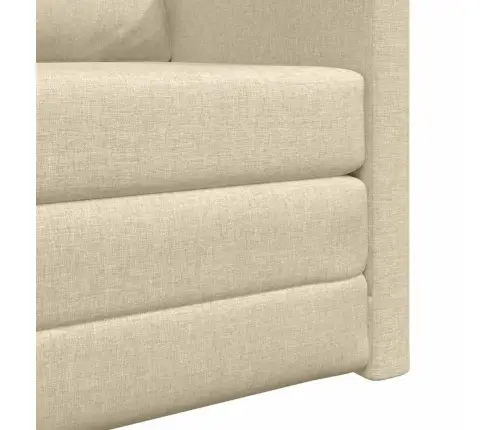 Põrandadiivanvoodi Padjaga Cream 74 X 77 X 81 Cm Kangas