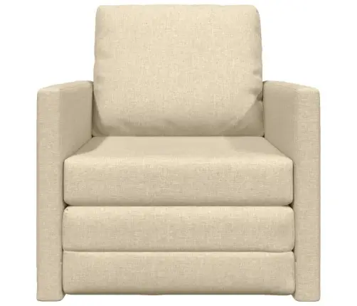 Põrandadiivanvoodi Padjaga Cream 74 X 77 X 81 Cm Kangas