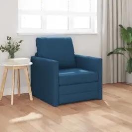 Grīdas Dīvāngulta Ar Spilvenu Zila 74 X 77 X 81 Cm Audums Vidaxl