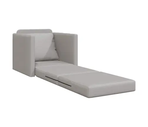 Grīdas Dīvāngulta 2-In-1 Mākonis Pelēkā 74X77X81 Cm Audums Vidaxl