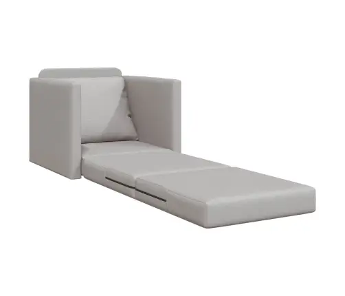 Grīdas Dīvāngulta 2-In-1 Mākonis Pelēkā 74X77X81 Cm Audums Vidaxl