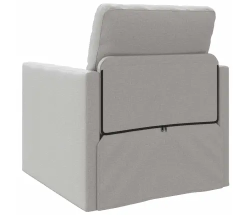 Grīdas Dīvāngulta 2-In-1 Mākonis Pelēkā 74X77X81 Cm Audums Vidaxl