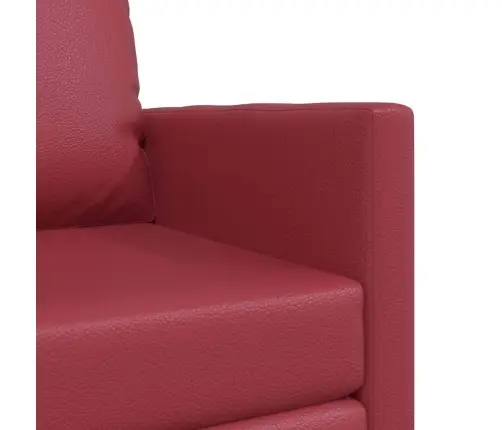 Grīdas Dīvāns 2-In-1 Bordo 74X77X81 Cm Mākslīgā Āda Vidaxl