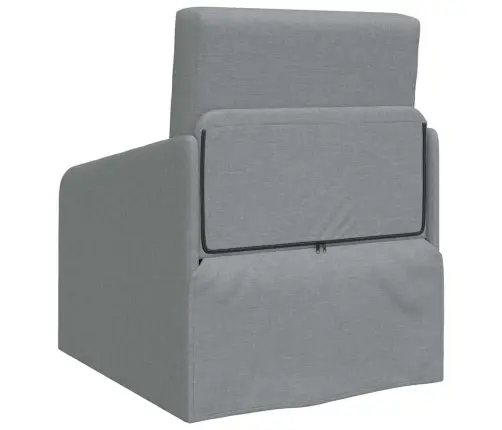 Grīdas Dīvāngulta 2-In-1 Gaiši Pelēka 65X80X83 Cm Audums Vidaxl