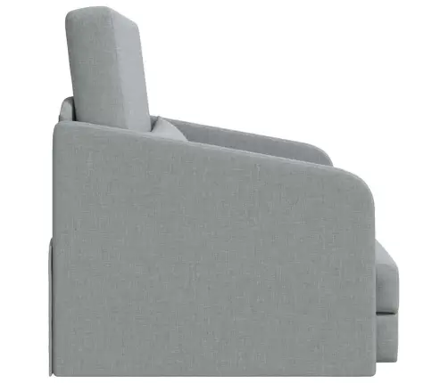 Grīdas Dīvāngulta 2-In-1 Gaiši Pelēka 65X80X83 Cm Audums Vidaxl