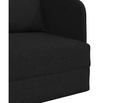 Grīdas Dīvāns-Gulta 2-In-1 Melns 65X80X83 Cm Audums Vidaxl