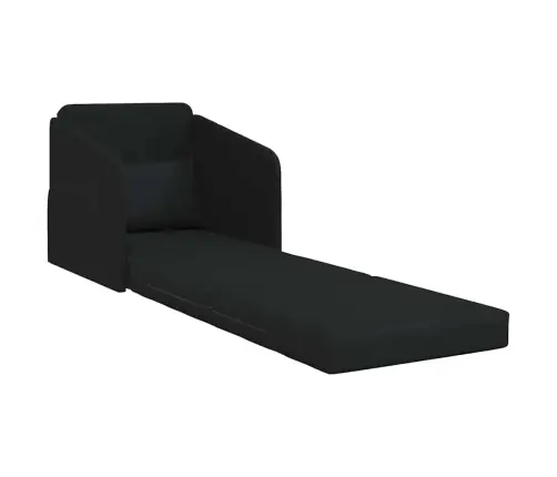 Grīdas Dīvāns-Gulta 2-In-1 Melns 65X80X83 Cm Audums Vidaxl