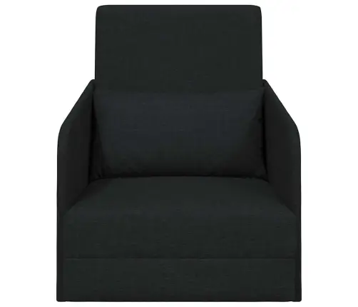 Grīdas Dīvāns-Gulta 2-In-1 Melns 65X80X83 Cm Audums Vidaxl