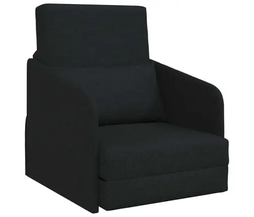 Grīdas Dīvāns-Gulta 2-In-1 Melns 65X80X83 Cm Audums Vidaxl