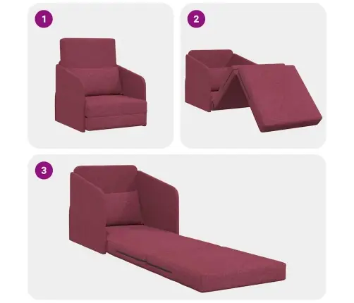 Diivanvoodi Veinpunane 65 X 80 X 83 Cm Samet