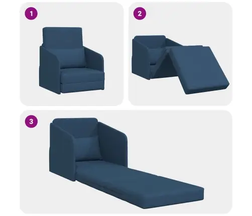 Diivanvoodi Sinine 65 X 80 X 83 Cm Kangas