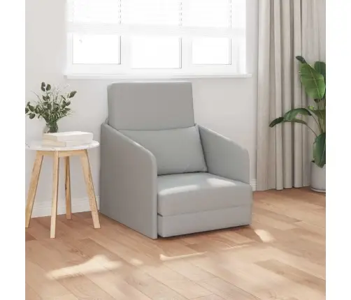 Grīdas Dīvāngulta 2-In-1 Mākonis Pelēks 65X80X83 Cm Audums Vidaxl