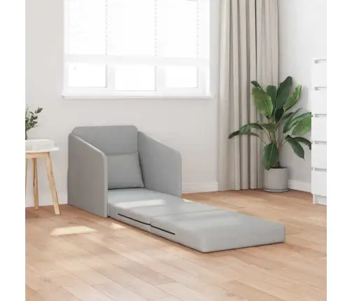 Grīdas Dīvāngulta 2-In-1 Mākonis Pelēks 65X80X83 Cm Audums Vidaxl