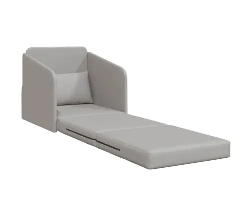 Grīdas Dīvāngulta 2-In-1 Mākonis Pelēks 65X80X83 Cm Audums Vidaxl
