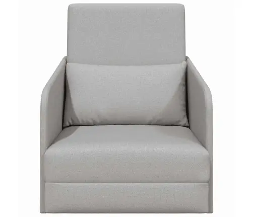 Grīdas Dīvāngulta 2-In-1 Mākonis Pelēks 65X80X83 Cm Audums Vidaxl