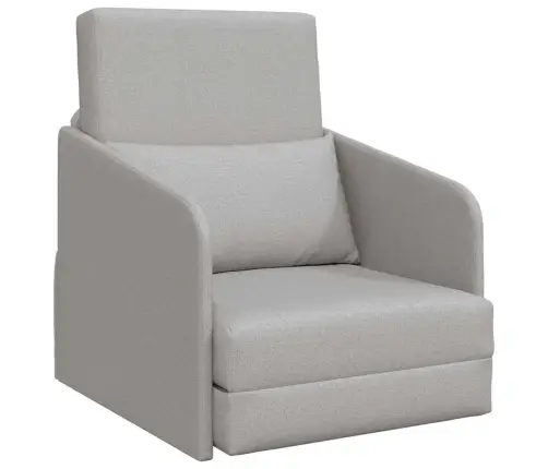 Grīdas Dīvāngulta 2-In-1 Mākonis Pelēks 65X80X83 Cm Audums Vidaxl