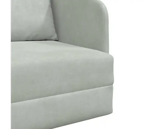 Grīdas Dīvāns Gulta 2-In-1 Gaiši Pelēks 65X80X83 Cm Vidaxl