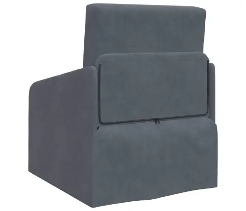 Grīdas Dīvāngulta 2-In-1 Tumši Pelēka 65X80X83 Cm Vidaxl