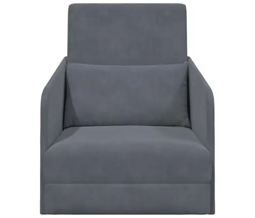 Grīdas Dīvāngulta 2-In-1 Tumši Pelēka 65X80X83 Cm Vidaxl