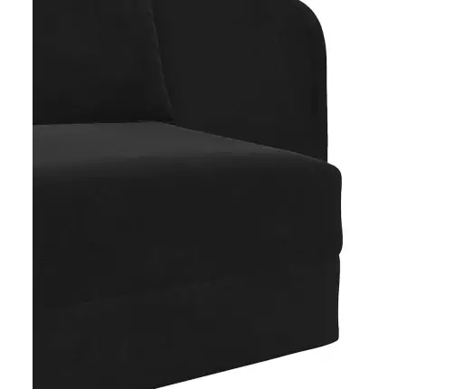 Grīdas Dīvāngulta 2-In-1 Melnā Krāsā 65X80X83 Cm Vidaxl