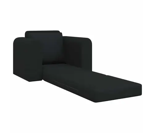 Grīdas Dīvāngulta 2-In-1 Melna 98X71X83 Cm Audums Vidaxl