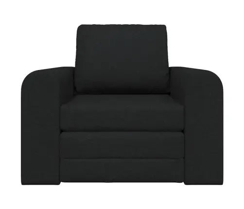 Grīdas Dīvāngulta 2-In-1 Melna 98X71X83 Cm Audums Vidaxl