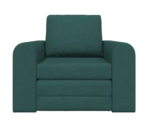 Grīdas Dīvāngulta 2-In-1 Tumši Zaļa 98X71X83 Cm Audums Vidaxl