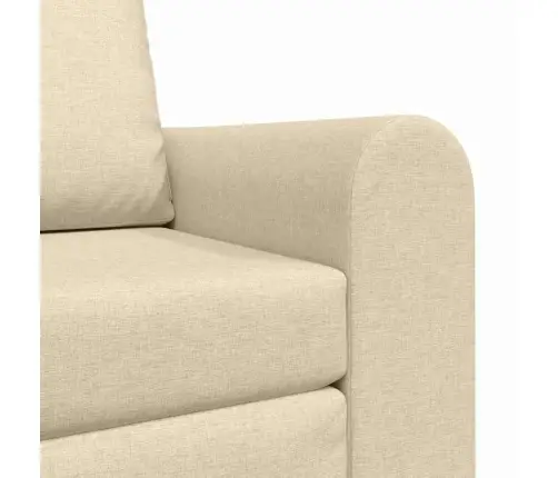 Grīdas Dīvāngulta 2-In-1 Krēmkrāsas 98X71X83 Cm Audums Vidaxl