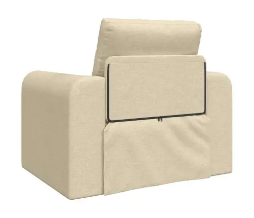 Grīdas Dīvāngulta 2-In-1 Krēmkrāsas 98X71X83 Cm Audums Vidaxl