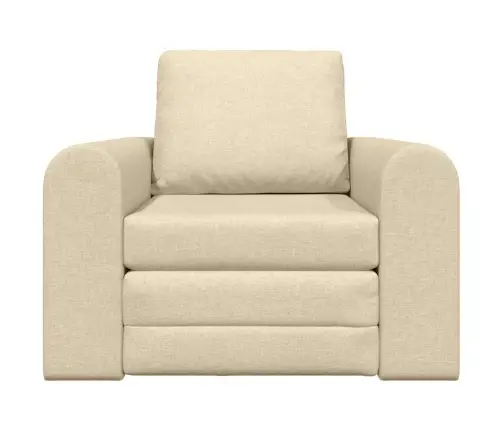 Grīdas Dīvāngulta 2-In-1 Krēmkrāsas 98X71X83 Cm Audums Vidaxl