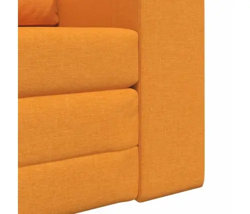 Grīdas Dīvāngulta 2 Vienā Tumši Dzeltena 98X71X83 Cm Audums Vidaxl