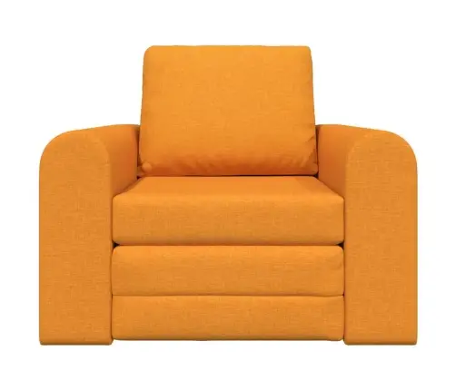 Grīdas Dīvāngulta 2 Vienā Tumši Dzeltena 98X71X83 Cm Audums Vidaxl