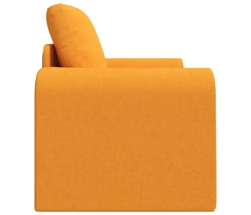 Grīdas Dīvāngulta 2 Vienā Tumši Dzeltena 98X71X83 Cm Audums Vidaxl