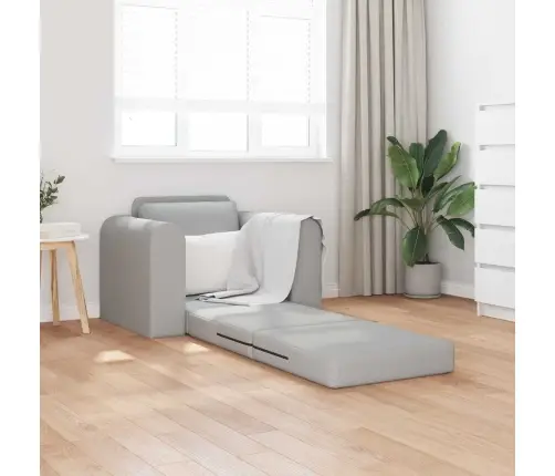 Grīdas Dīvāngulta 2-In-1 Mākoņu Pelēkā 98X71X83 Cm Audums Vidaxl