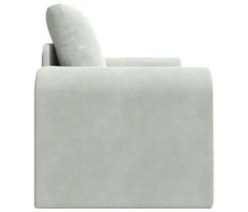 Grīdas Dīvāngulta 2-In-1 Gaiši Pelēks 98X71X83 Cm Samts Vidaxl