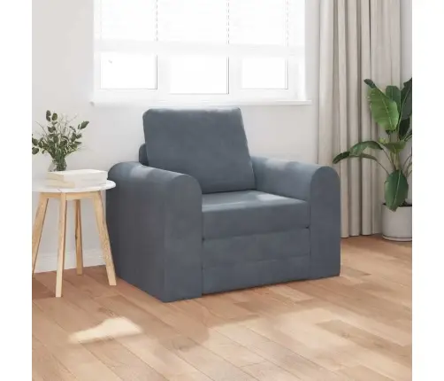 Grīdas Dīvāna Gulta 2-In-1 Tumši Pelēka 98X71X83 Cm Vidaxl Grīdas Dīvāna Gulta 2-In-1 Tumši Pelēka 98X71X83 Cm Vidaxl