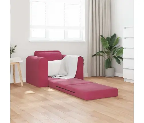 2-In-1 Vīnogu Sarkanais Grīdas Dīvāngulta 98X71X83 Cm Vidaxl 2-In-1 Vīnogu Sarkanais Grīdas Dīvāngulta 98X71X83 Cm Vidaxl