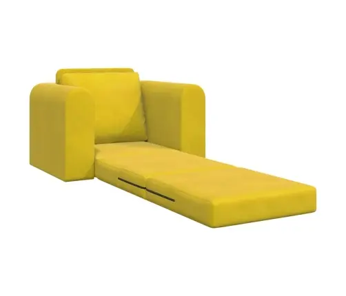 2-In-1 Dzeltenā Grīdas Dīvāna Gulta 98X71X83 Cm Sams Vidaxl