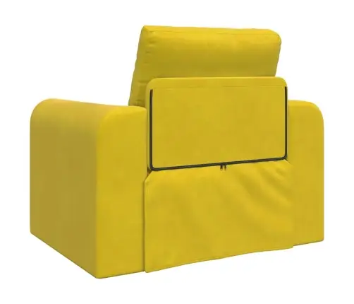 2-In-1 Dzeltenā Grīdas Dīvāna Gulta 98X71X83 Cm Sams Vidaxl