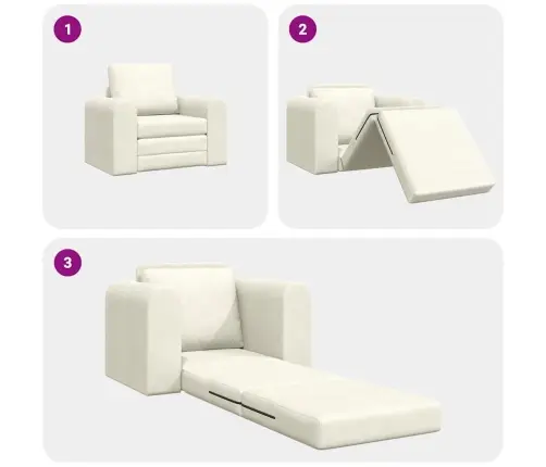 Sofa Lova Kreminė 98 X 71 X 83 Cm Aksomas