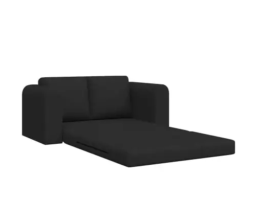 Grīdas Dīvāngulta 2-In-1 Melns 148X71X83 Cm Audums Vidaxl