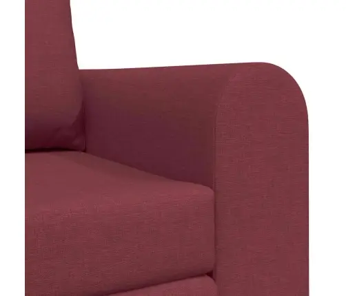 Grīdas Dīvāngulta 2-1 Bordo 148X71X83 Cm Audums Vidaxl