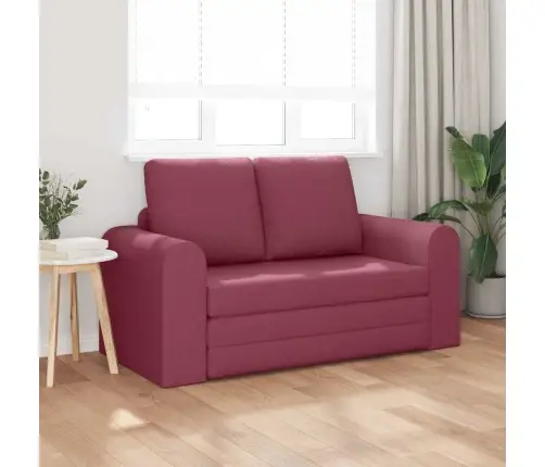 Grīdas Dīvāngulta 2-1 Bordo 148X71X83 Cm Audums Vidaxl