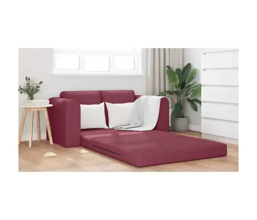 Grīdas Dīvāngulta 2-1 Bordo 148X71X83 Cm Audums Vidaxl