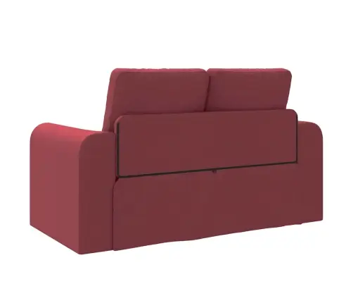 Grīdas Dīvāngulta 2-1 Bordo 148X71X83 Cm Audums Vidaxl