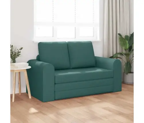 Grīdas Dīvāngulta 2-In-1 Tumši Zaļš 148X71X83 Cm Audums Vidaxl