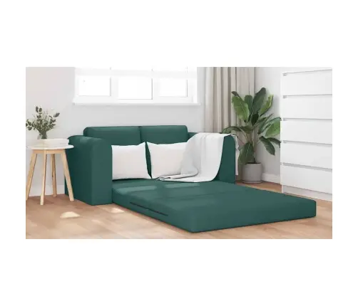 Grīdas Dīvāngulta 2-In-1 Tumši Zaļš 148X71X83 Cm Audums Vidaxl
