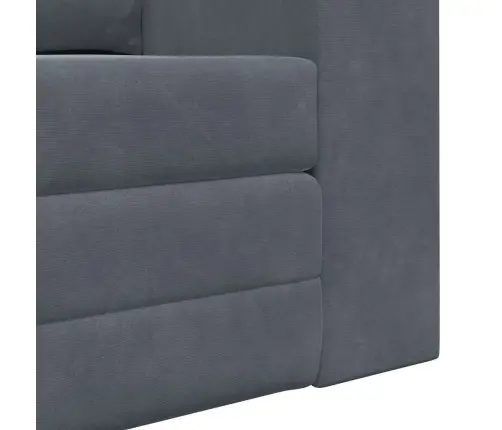 Grīdas Dīvāns Gultai 2-In-1 Tumši Pelēks 148X71X83 Cm Velvet Vidaxl