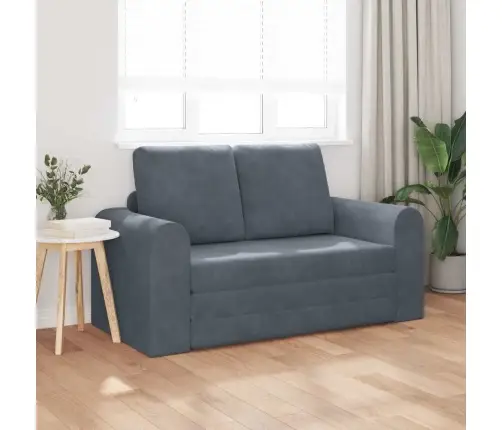 Grīdas Dīvāns Gultai 2-In-1 Tumši Pelēks 148X71X83 Cm Velvet Vidaxl