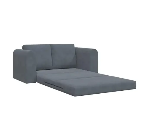 Grīdas Dīvāns Gultai 2-In-1 Tumši Pelēks 148X71X83 Cm Velvet Vidaxl